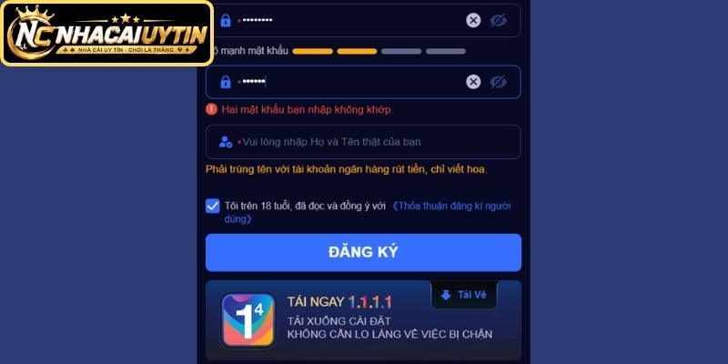 Lỗi hay gặp khi mở tài khoản cùng cách xử lý