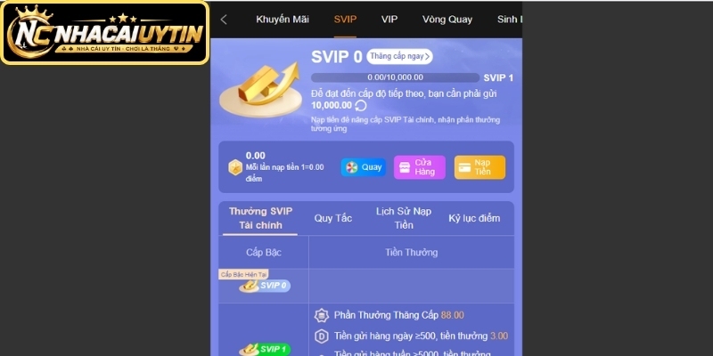 SVIP có nhóm đặc quyền tài chính riêng